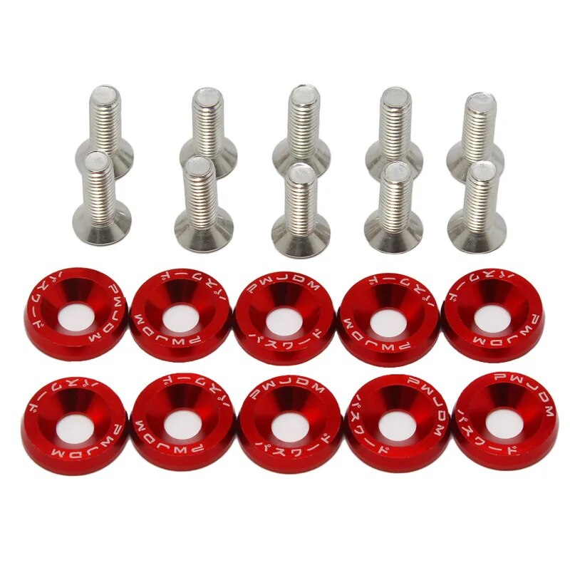 10 PCS M6 Car Modified Fastene - Bumper Plate 10Kg recension och pris