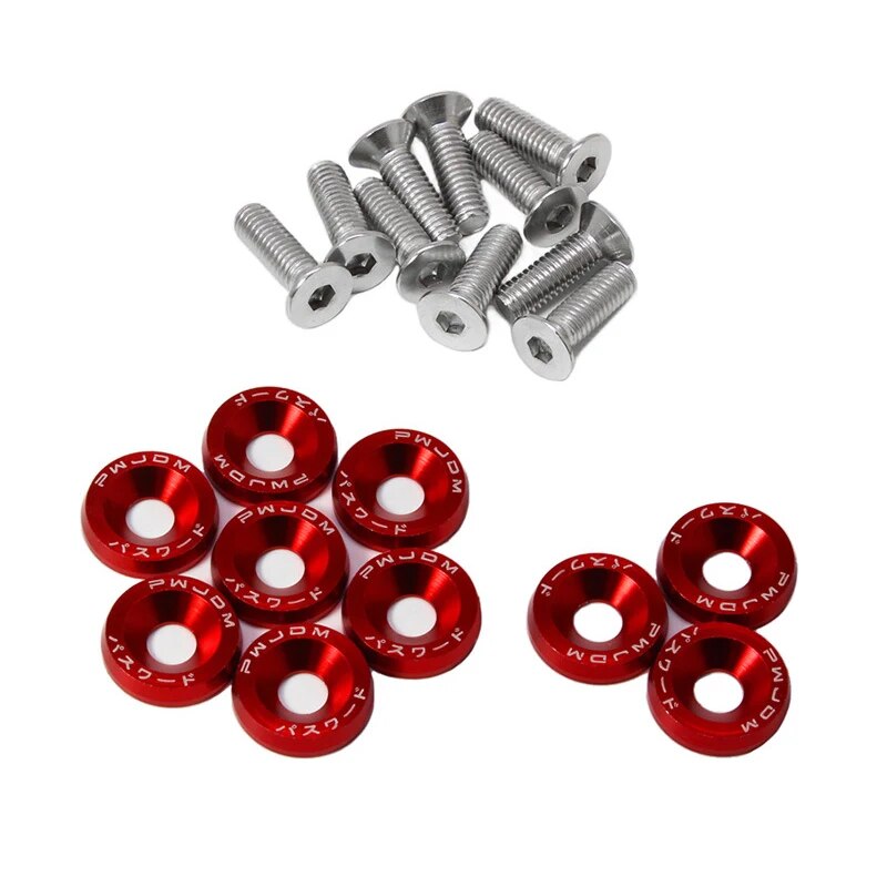 10 PCS M6 Car Modified Fastene - Bumper Plate 10Kg recension och pris