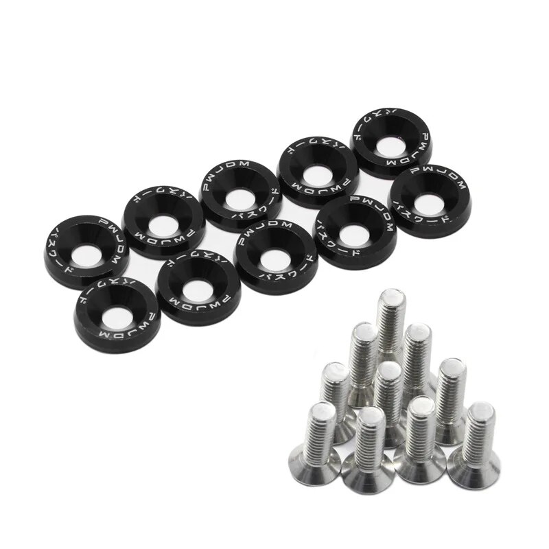 10 PCS M6 Car Modified Fastene - Bumper Plate 10Kg recension och pris