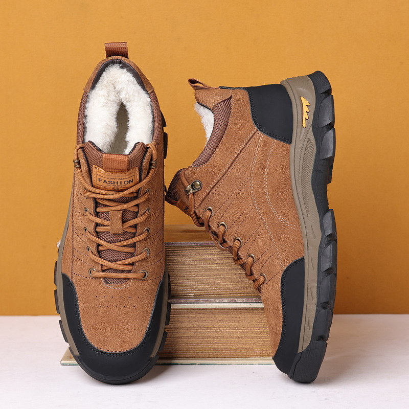Men Winter Leather Shoes Warm  - Crossfit Outdoor recension och pris