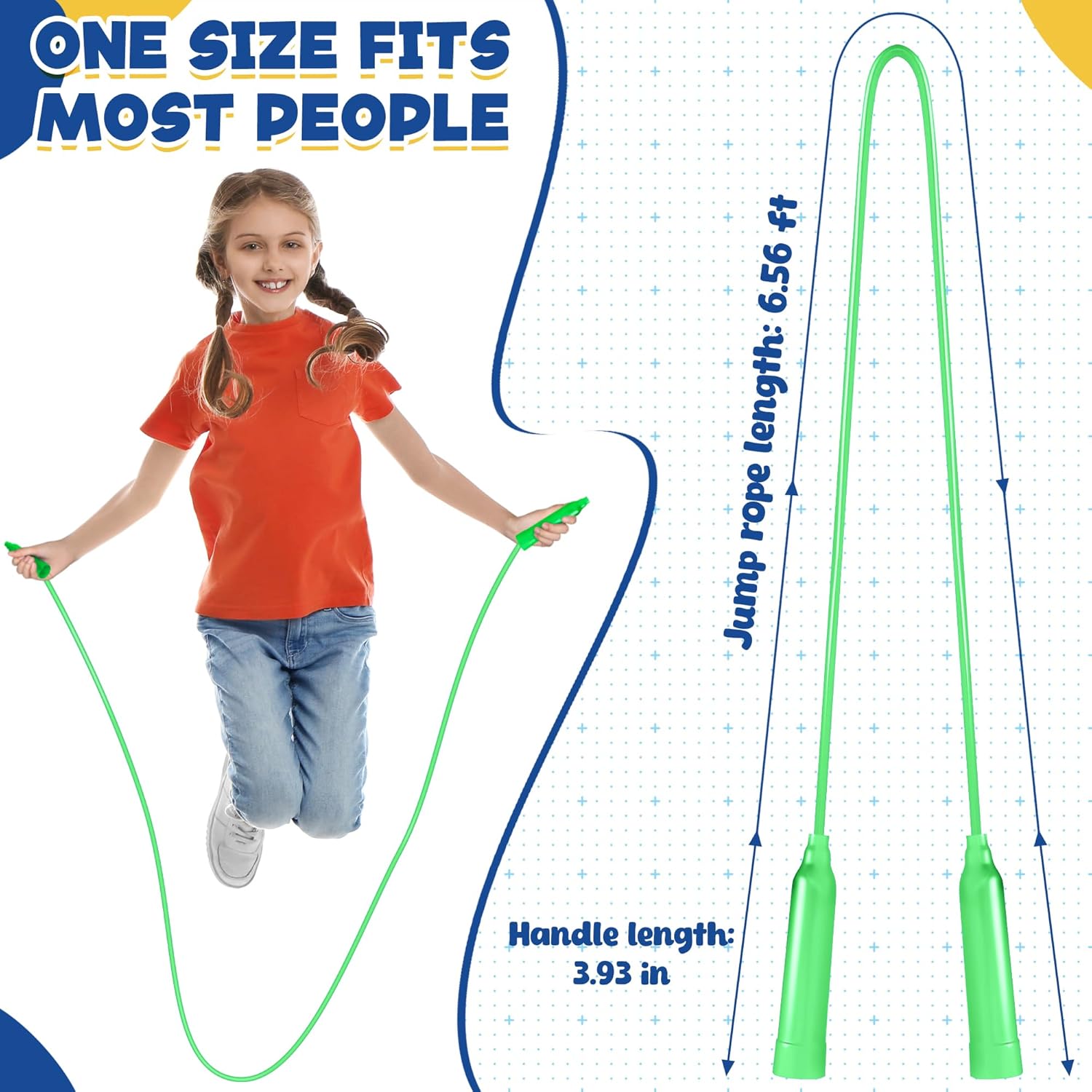 Colorful Adjustable Jump Ropes - Skipping Rope Pvc recension och pris