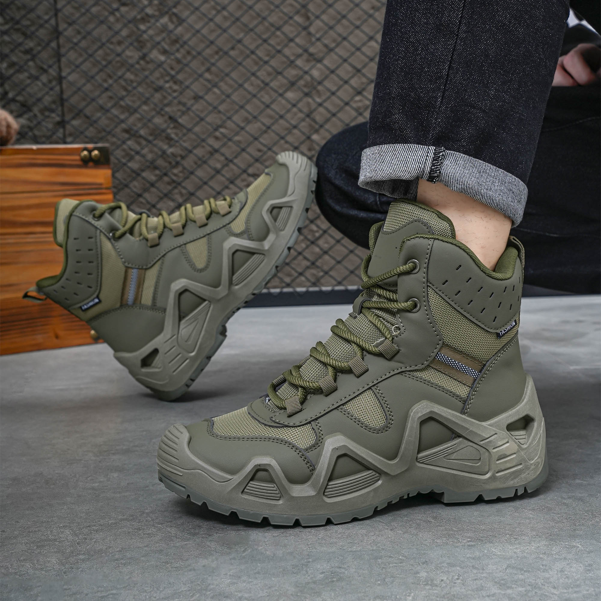 Men's high top boots, hiking b - Crossfit Outdoor recension och pris