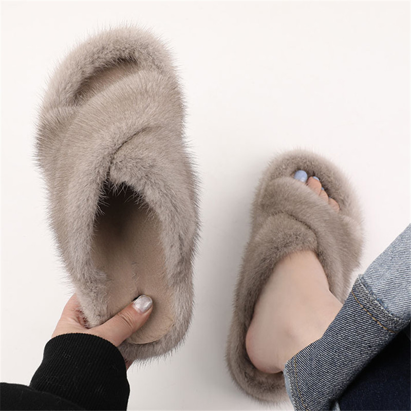 Mink Fur Slippers For Women Sh - Crossfit Outdoor recension och pris