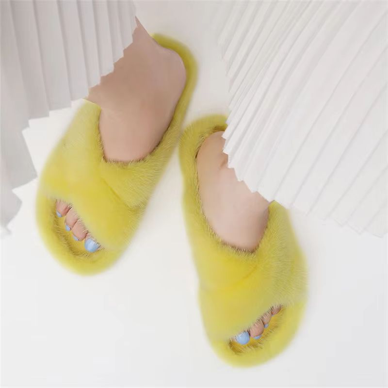 Mink Fur Slippers For Women Sh - Crossfit Outdoor recension och pris