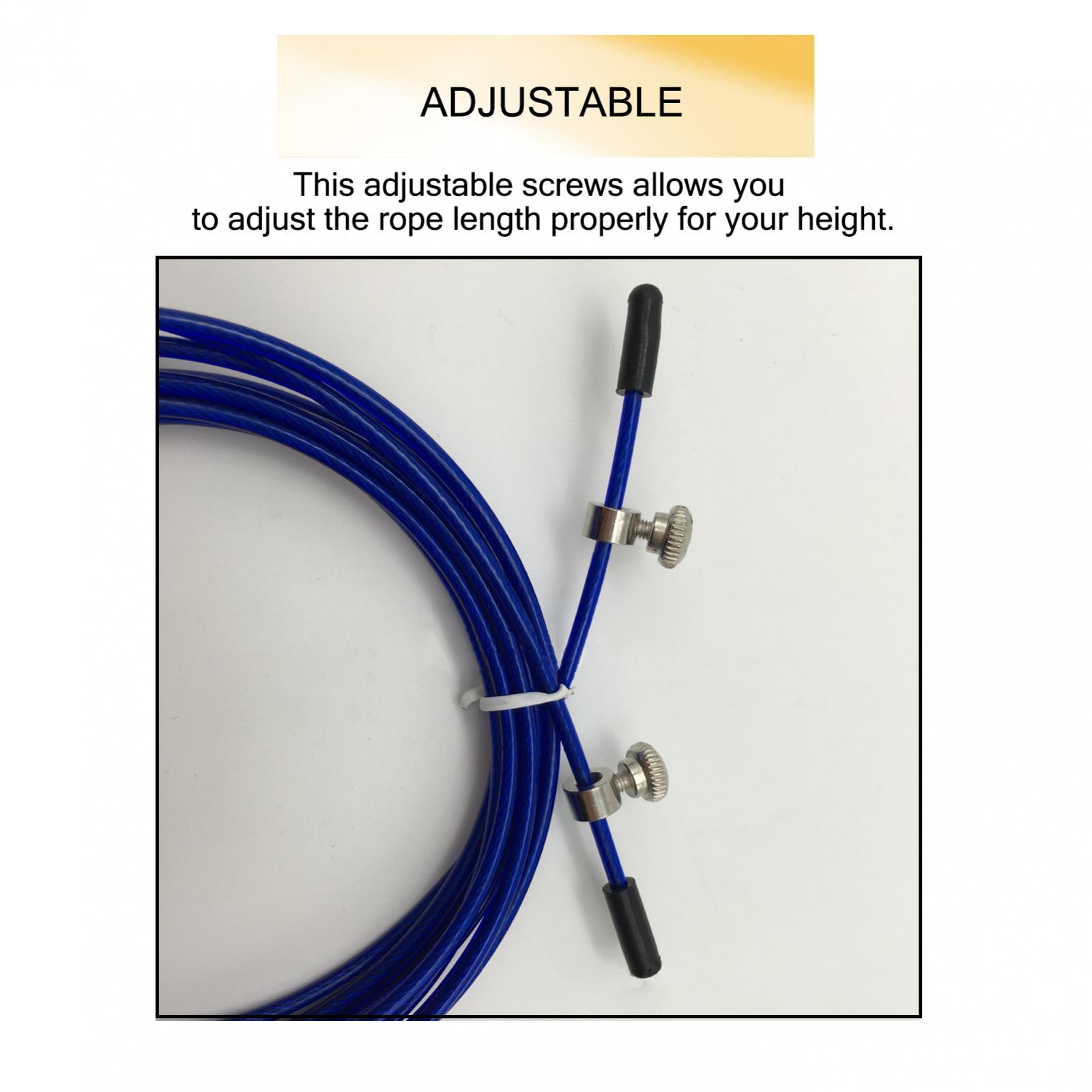 5 Sets Adjustable Steel PVC Sp - Skipping Rope Pvc recension och pris