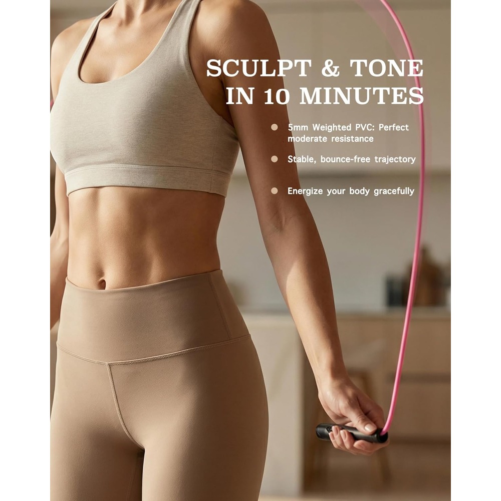 Women's Silent Jump Rope for F - Skipping Rope Pvc recension och pris