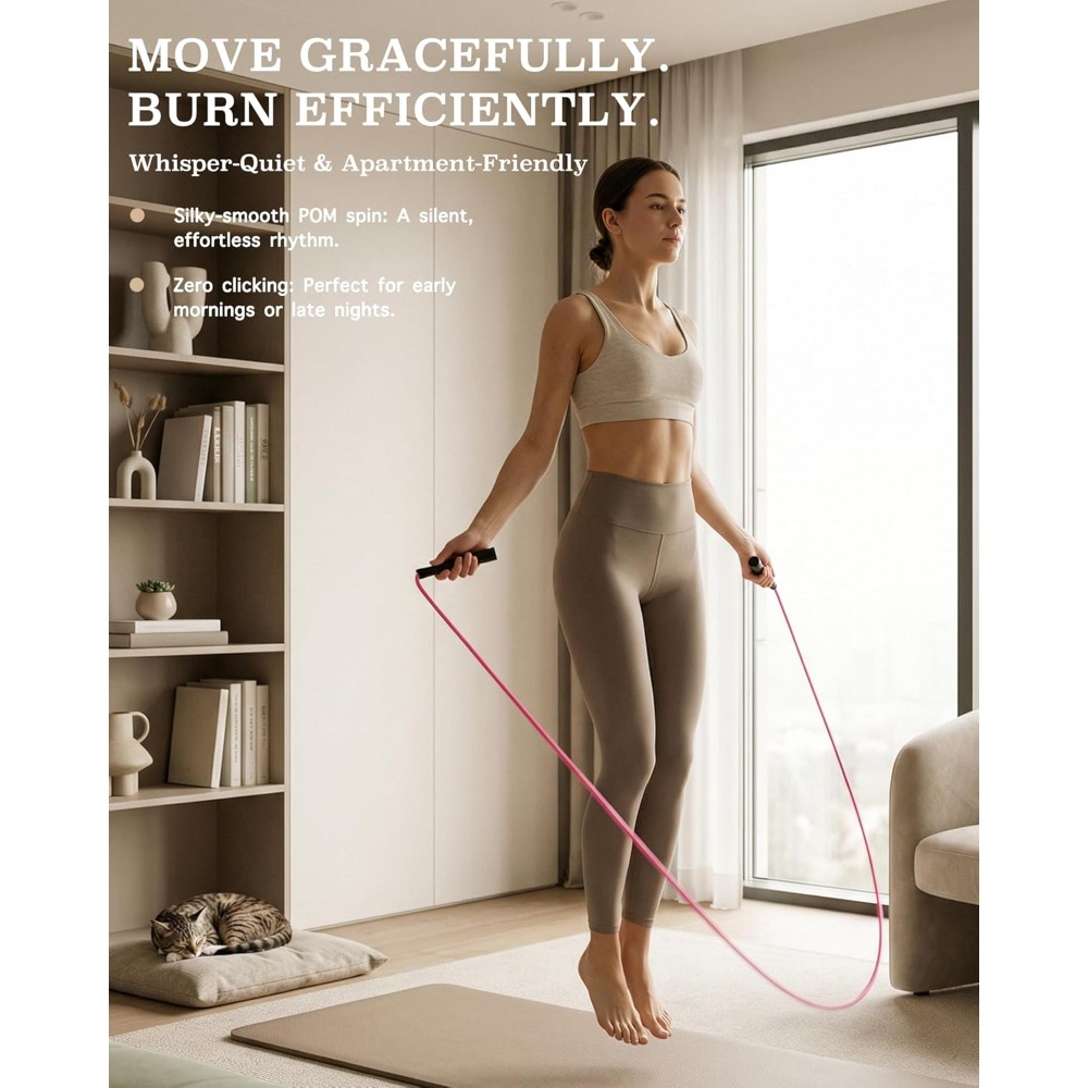 Women's Silent Jump Rope for F - Skipping Rope Pvc recension och pris